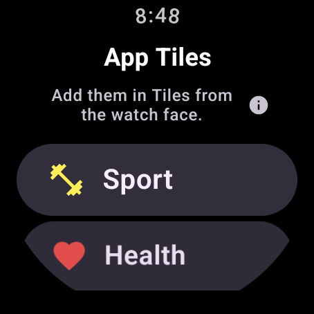 App Tiles for Wear OS 7
