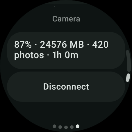 Batería, almacenamiento y tiempo de grabación de la Osmo 360 en el reloj
