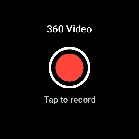 Tile de Wear OS de Remote for DJI Osmo 360, toca para grabar en 360 Video